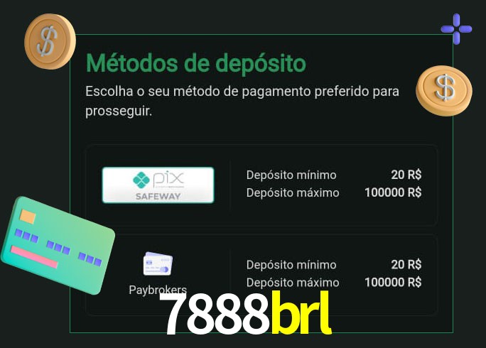O cassino 7888brl oferece uma grande variedade de métodos de pagamento
